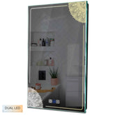 Specchio LED Verticale | Pulsanti touch | Funzione anti-appannamento | Temperatura di colore regolabile - Reyze Serie Good Vibes Modello 7